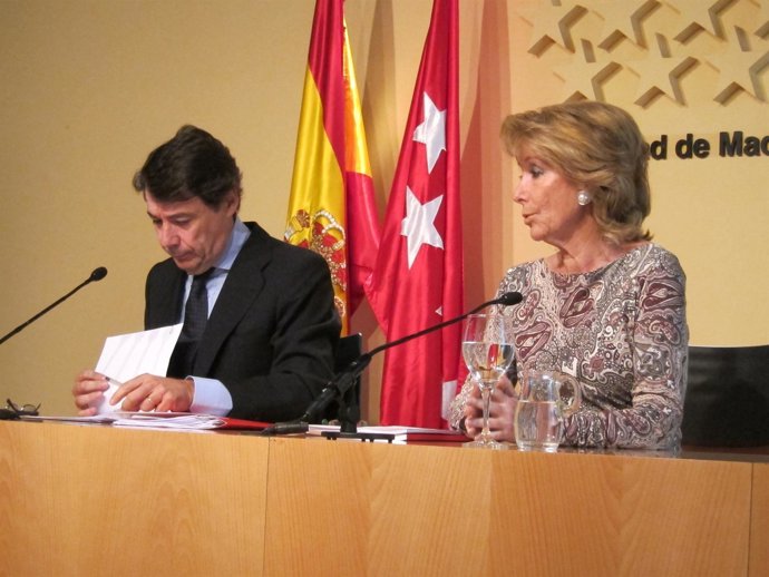 González Y Aguirre En Rueda De Prensa Posterior Al Consejo De Gobierno