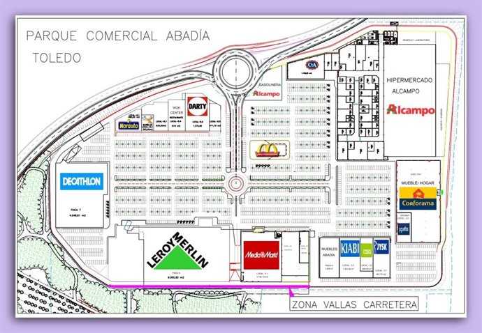 plano La Abadía Toledo