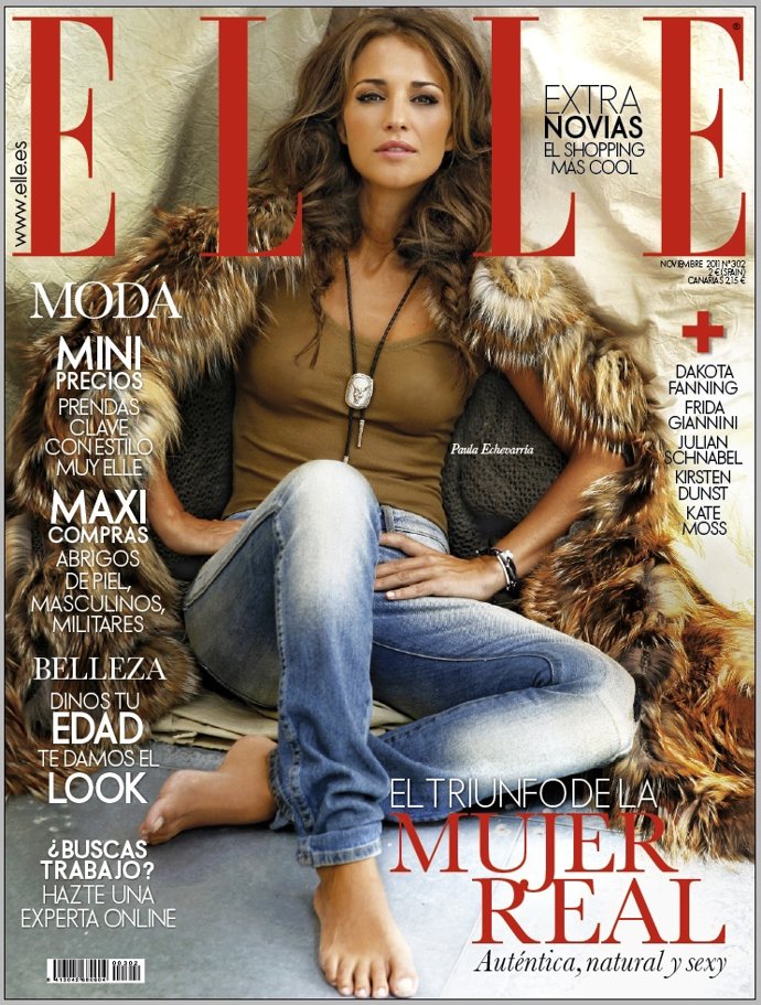 Paula Echevarría, Portada Del Elle De Noviembre