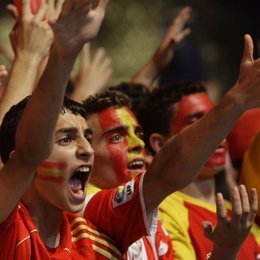 Aficionados españoles eurocopa