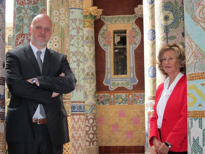El Director Del Palau De La Música, Joan Oller, Y La Presidenta, Mariona Carulla