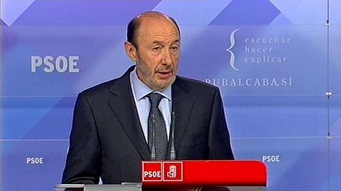 Alfredo Pérez Rubalcaba Durante Su Declaración Sobre El Comunicado De ETA