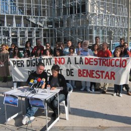 Trabajadores Sociales Convocando La Manifestación 