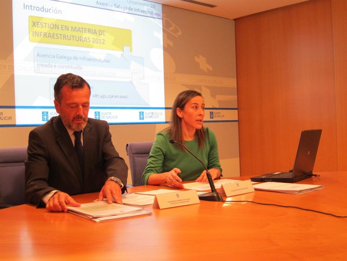 El Conselleiro Hernández Y La Directora De La Axencia, Ethel Vázquez