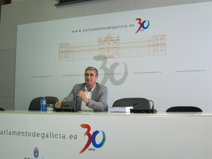 Carlos Aymerich En Rueda De Prensa Tras Una Xunta De Portavoces