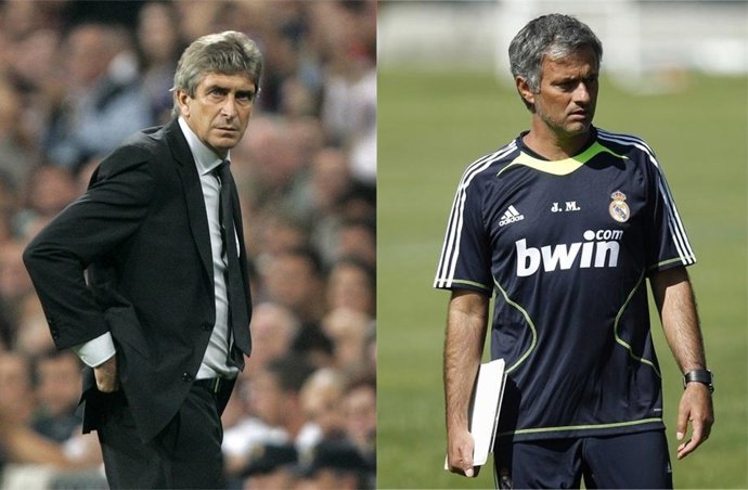 Montaje De Pellegrini Y Mourinho