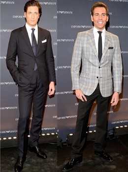 Montaje De Luis Medina Y David Meca En La Inauguración De Una Tienda 