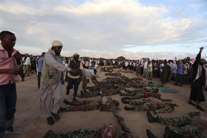 Al Shabaab Muestra Los Cadaveres De 70 Soldados De La UA En Mogadiscio