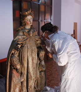 Una De Las Imágenes Restauradas Por La Fundación Tarazona Monumental