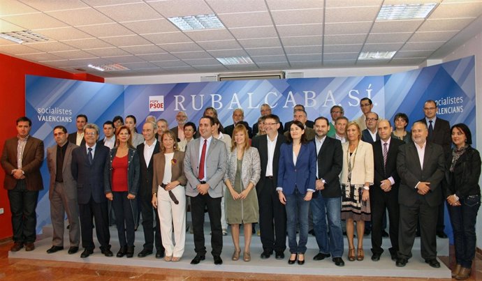 Foto Oficial De La Candidatura Del PSOE Por Valencia, Alicante Y Castellón
