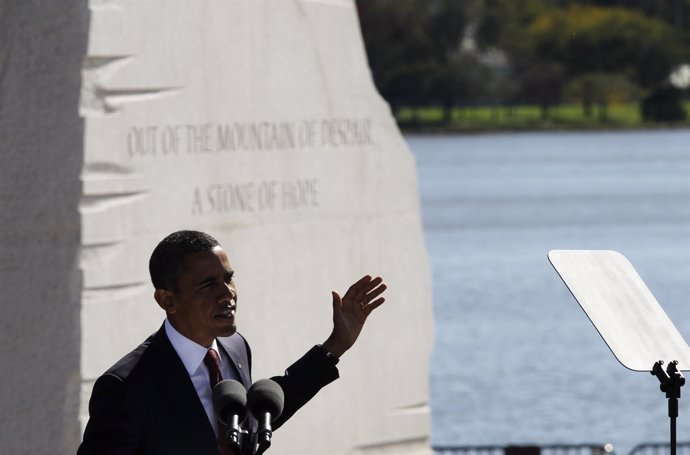 El Presidente De EEUU, Barack Obama, Inaugura Un Monumento A Luther King