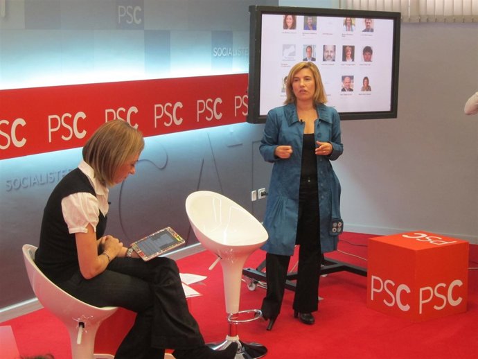 Carme Chacón (PSC), Presenta Su Campaña 2.0 Para El 20N.