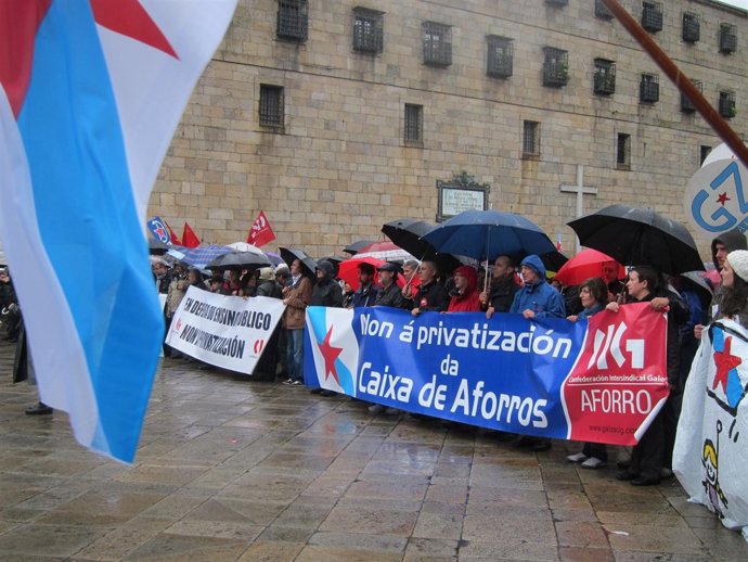 Los Manifestantes A Su Llegada A La Prada Da Quintana