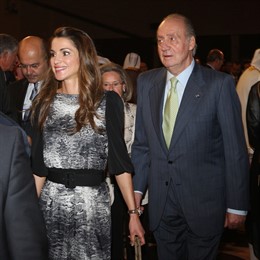 El Rey Don Juan Carlos Y Rania De Jordania