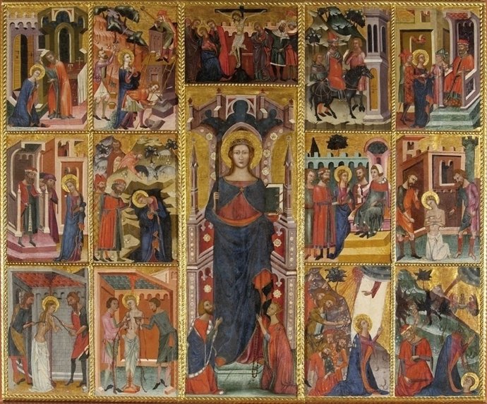 Uno De Los Retablos De Camins D'art En Cocentaina