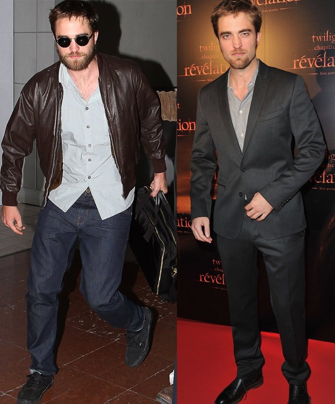 Montaje De Robert Pattinson Con Barba 