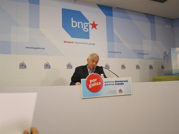 El portavoz nacional del BNG, Guillerme Vázquez.