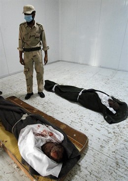 Cuerpo De Gadaffi 