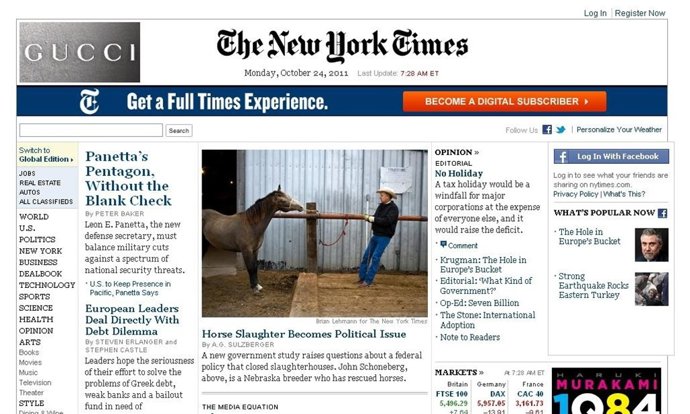 Portada The New York Times