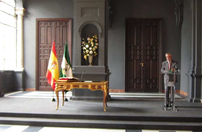 El Presidente De La Junta, José Antonio Griñán, Hoy En San Telmo