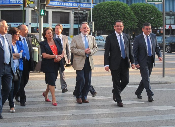 Bellver Acompañado De Barberá, De Camino Al TSJCV el primer día del juicio