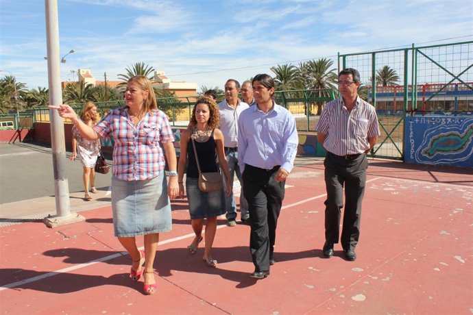 La Alcaldesa Visita Las Obras De Acondicionamiento Del Parque Central De Las Rem