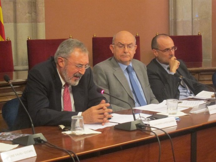 Jaume Saura, Miguel Ángel Gimeno (TSJC) Y Miguel Ángel Aguilar