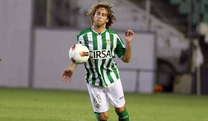 Cañas, En Un Partido Del Betis 