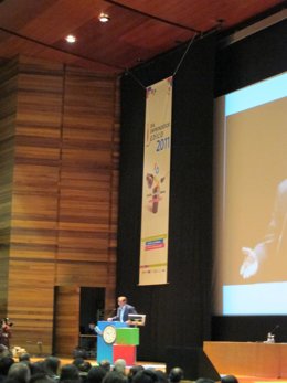 El Conselleiro Javier Guerra Durante Su Intervención En El Día Del Emprendedor