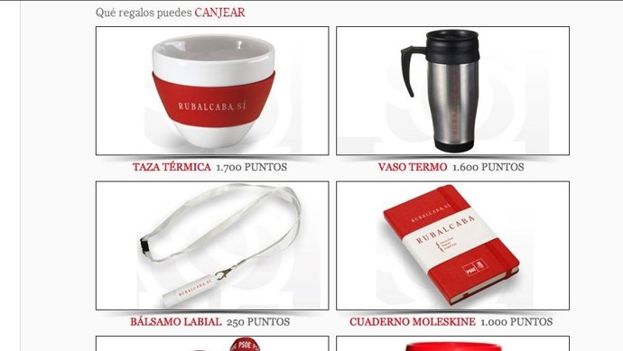 Regalos Promocionales Del Candidato Socialista