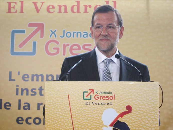 Mariano Rajoy  en su reciente visita a Catalunya