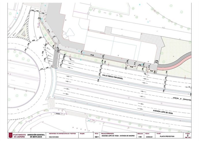 Plano De La Futura Conexión De Lope De Vega Con Avenida Madrid
