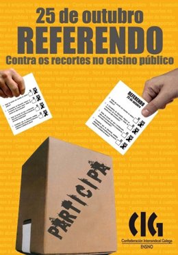 Cartel Del Referéndum Del Profesorado Gallego