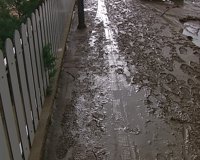 Las lluvias provocan inundaciones en Sabarís al desbordarse el río