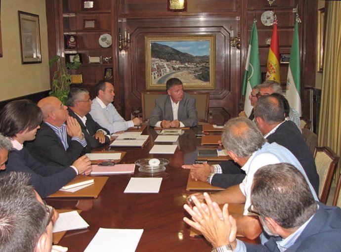 Reunión Del Alcalde De Mijas, Ángel Nozal, Con Empresarios De Golf