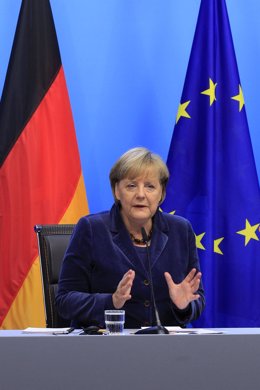 La Canciller Alemana, Angela Merkel, En Bruselas