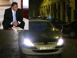 El Alcalde De Aledo Abandona El Palacio De Justicia En Un Coche Patrulla