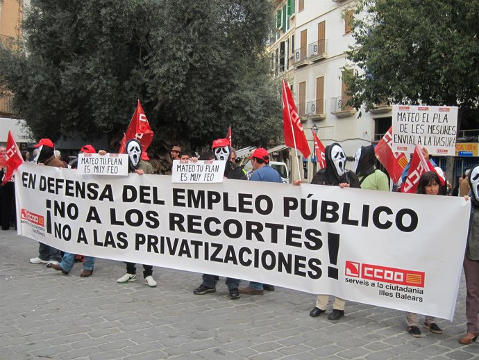 Manifestación CCOO En Palma