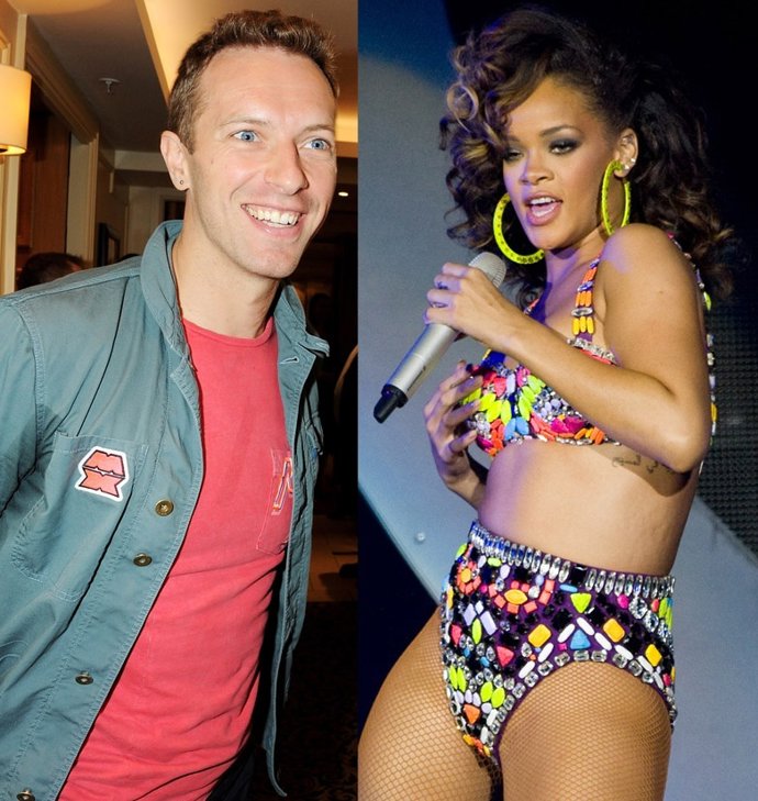 Montaje Chris Martin Y Rihanna