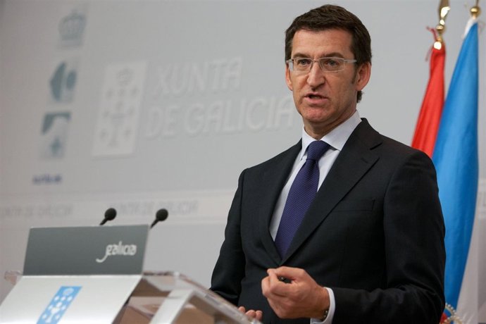 alberto nunez feijoo informa en rolda de prensa dos asuntos abordados na reunion