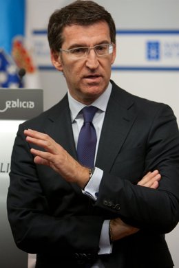 alberto nunez feijoo informa en rolda de prensa dos asuntos abordados na reunion