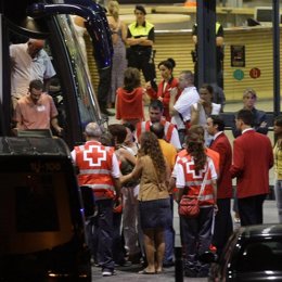 familiares de las victimas en el accidente de Barajas 