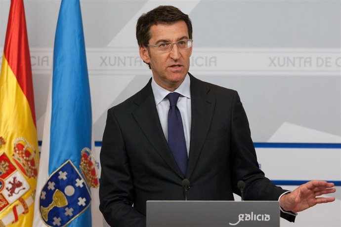 alberto nunez feijoo informa en rolda de prensa dos asuntos abordados na reunion