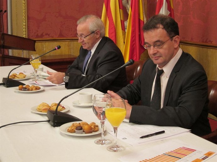 Alfred Bosch (ERC) Junto A Miquel Valls