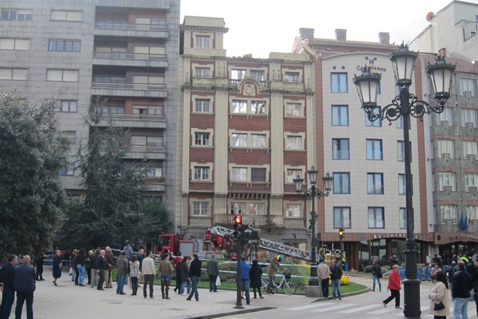 Edificio Derrumbado En Oviedo