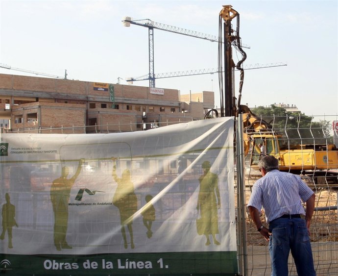 Imagen De Archivo De Las Obras Del Metro En Sevilla