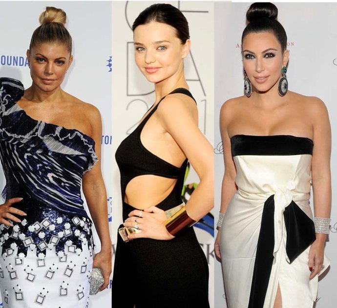 Montaje Looks De Miranda Kerr, Kim Kardashian Y Fergie