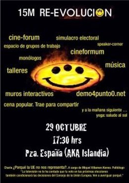 Cartel De La Jornada 15M Re-Evolución 