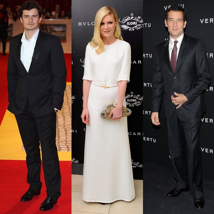 Montaje Orlando Bloom, Kristen Dunst Y Clive Owen