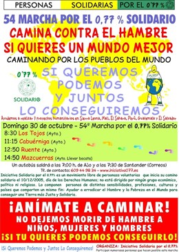 Cartel De La Marcha Solidaria